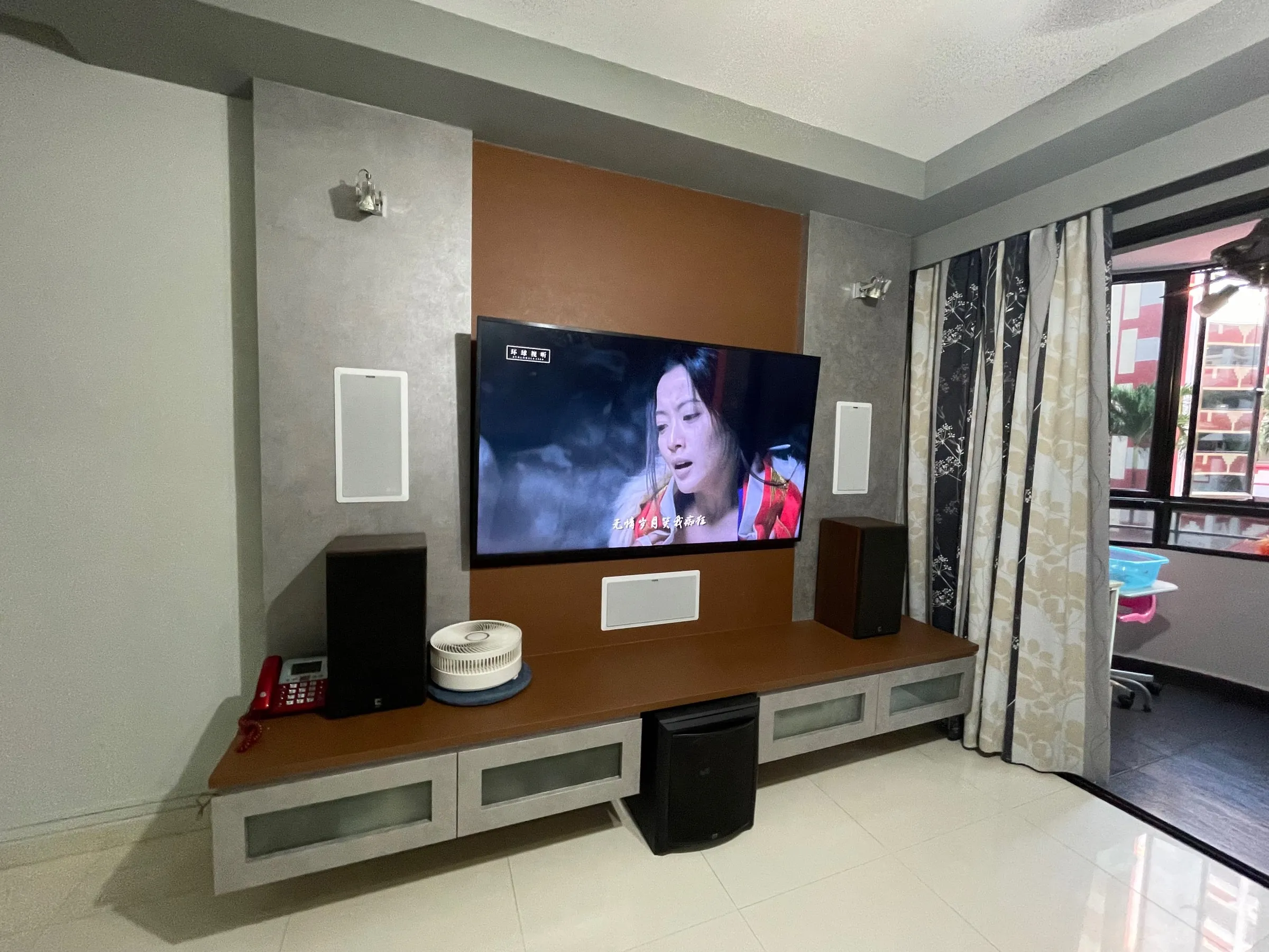 After: TV feature wall · Jurong West 695