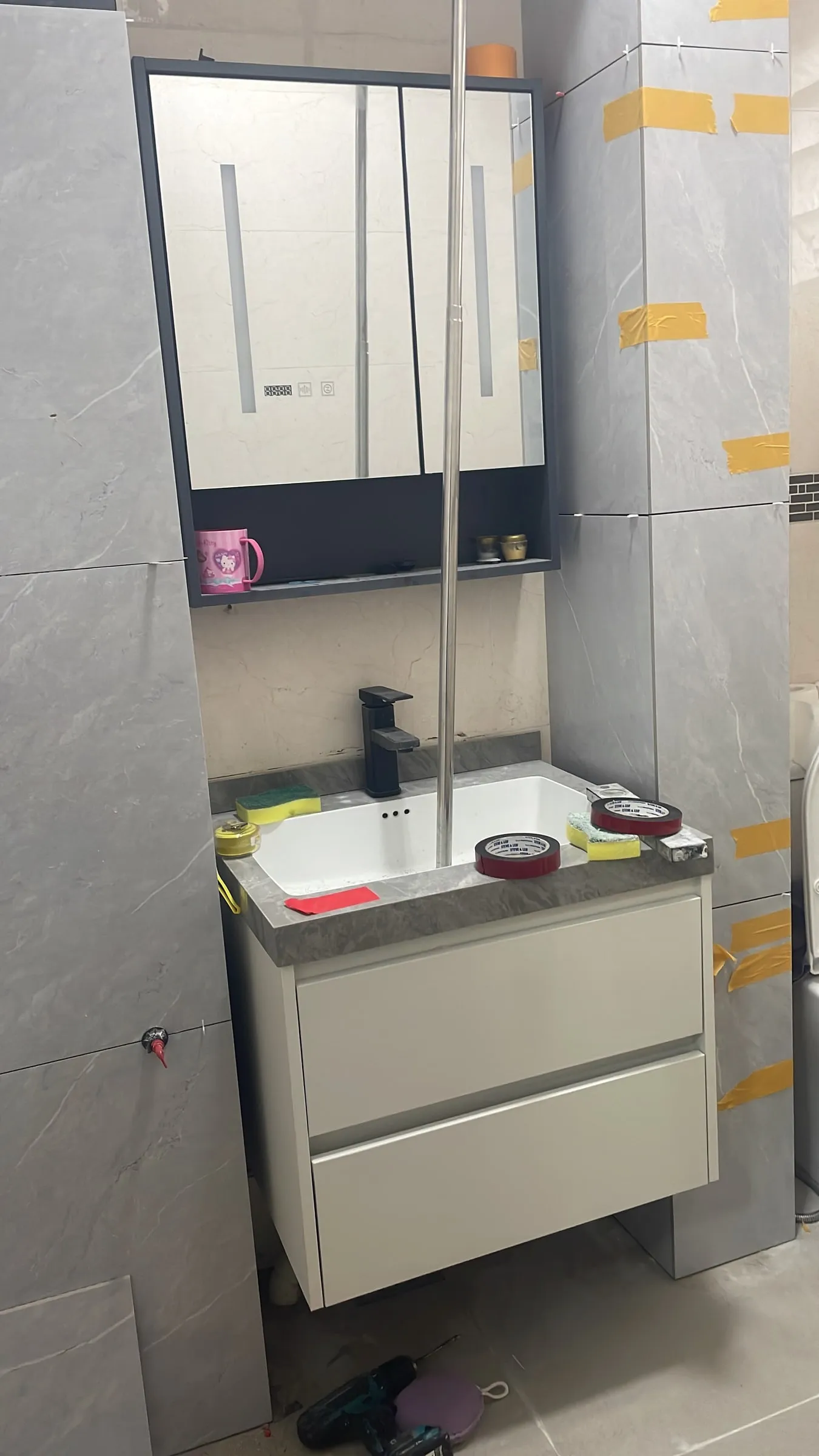 Before: Vanity top · Khatib 808