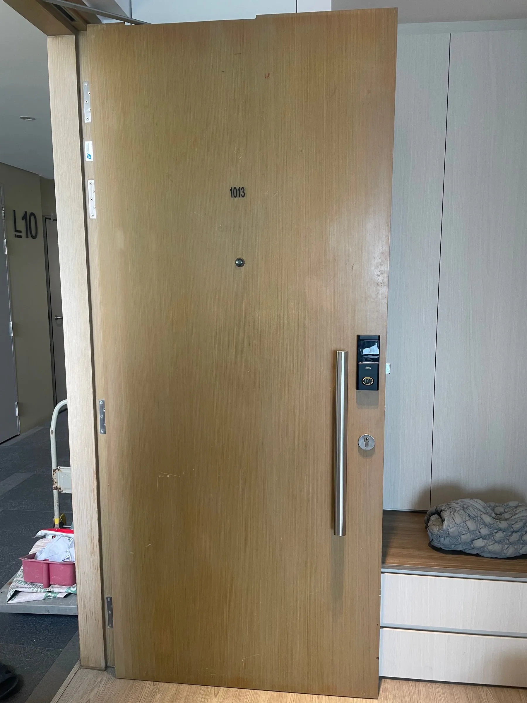Before: Main door · The Amore