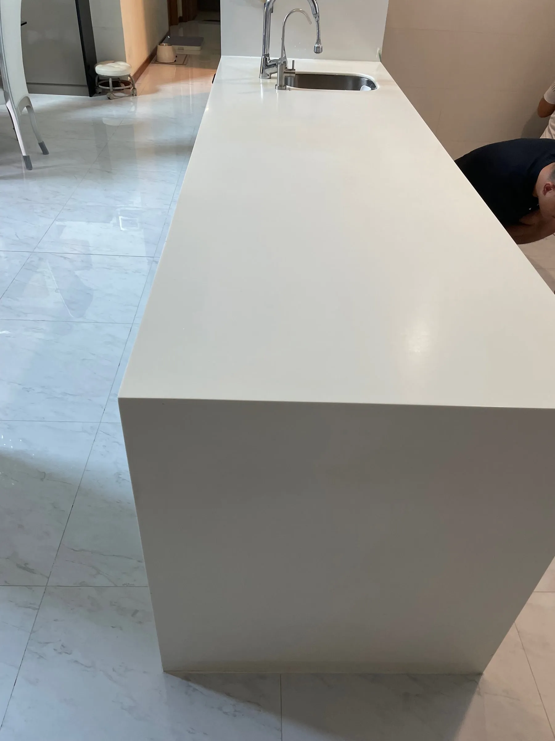 Before: Kitchen island · West Coast 80